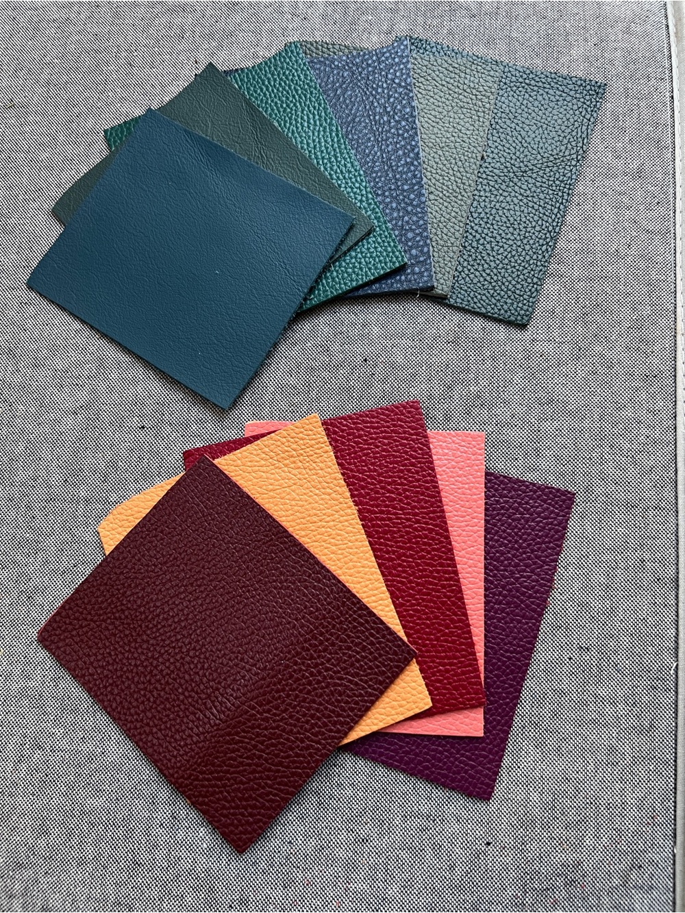 Genuine Leather Assortment Rainbow Tones Crafting DIY New
